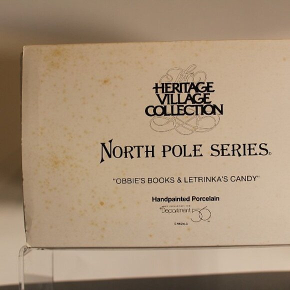 Dept 56 North Pole Obbie’s Books Letrinka’s Candy 56243 Heritage Village - Picture 3 of 4
